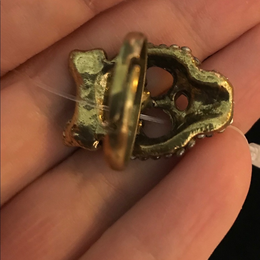 5 for $25 ❤️ Sugar Scull New Pave Rhinestone Ring - Picture 5 of 5